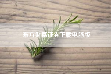 东方财富证券下载电脑版——东方财富证券怎么用微信开户?