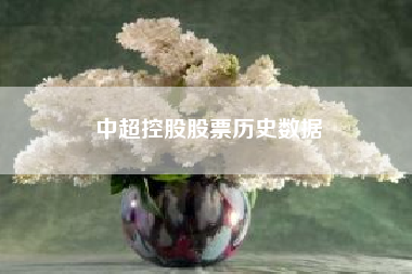 中超控股股票历史数据（中超控股会成妖股吗）